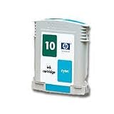 Original HP 10 Cyan Ink Cartridge in Retail Packaging