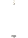 Specks Floor Lamp with Frost Glass Cylinder Shade