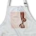Jaclinart Girly Satin Bow Grunge Damask Fashion - Chocolate brown faux satin bow on pastel cocoa grunge damask background - Aprons