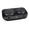 Rival BD250 Stainless Steel Double Burner Hot Plate -BLACK