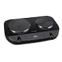 Rival BD250 Stainless Steel Double Burner Hot Plate -BLACK