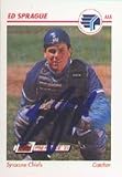 Ed Sprague, Syracuse Chiefs - Blue Jays Affiliate Autographed Card