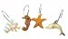 Nautical SHOWER Curtain HOOKS Starfish DOLPHIN seahorse