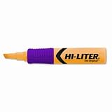 Hi-liter comfort grip highlighter, fluorescent yellow ink