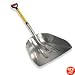 Heavy Duty Giant Aluminum Scoop Shovel - Fiberglass Handle - GREAT Snow Mover!