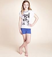 Older Girls Pure Cotton 1 Direction Shortie Pyjamas