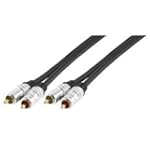 HQ RCA Cable 10m, RCA, RCA, Oro