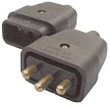 Review Skytronic  / MSB49OR 3-pin rubber connector 10A, orange - bulk