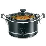 Hamilton Beach #33145 4QT Black Slow Cooker