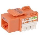 CAT5E Orange Keystone Jack 568A/568B