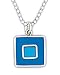  : FAR FETCHED AZURE ICE BLUE RESIN MIMA NECKLACE