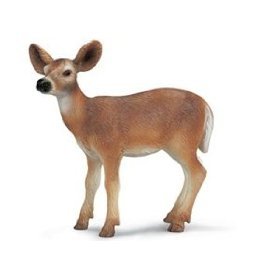 Childrens Toyshop  Toys : White Tailed Doe Deer Toy, 2.79"