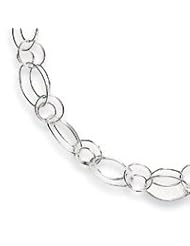 Sterling Silver Fancy Link Necklace QH1131-42"