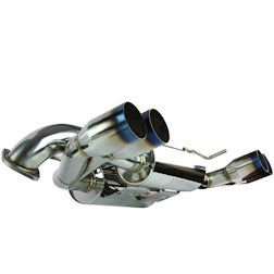 MXP MXSPZ06O Cat-Back Exhaust System with Oval Tip for Chevrolet Corvette