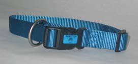 Adjustable Dog Collar - 3/8 in. x 7 to 12 in. - Ocean