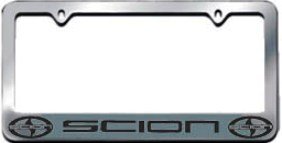 Scion Liense Plate Frame logo chrome