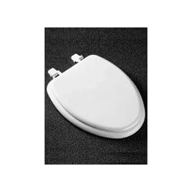 Toilet Seat - Elongated Bowl Premium Wood, White Color