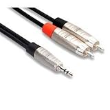 Hosa HMR-010Y Pro Y Cable 3.5MM TRS - RCA 10 Feet