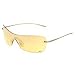 Nike Linear Soft Shield Sunglasses, EV0190-702, Brushed Gold Flexon Frame/ Amber Lenses / Silver Flash