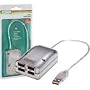 Digitus DA-70132-2 USB Mini-Hub extern, 4 Port grau