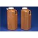  Convenient pouring spout allows for quick, safe transfer of urine sample. Self-venting when pouring. Lined plastic screw cap minimizes leakage. Easy-to-read graduations.