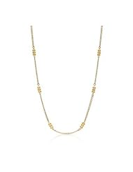 36 Inch Multiple Chain Beaded Station Necklace