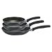 T-Fal Banquet Non-Stick 3 Piece Fry Pan Set, Grey
