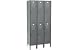 Penco Locker Double Tier 12x12x36 6 Doors Ready To Assemble Gray