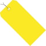 #1 Yellow Wired Tag 2 3/4' x 1 3/8' (G11013C) Category: Shipping Labels and Tags