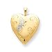 Genuine IceCarats Designer Jewelry Gift 14K Gold Filled Two-Color 2-Frame Butterfly Heart Locket