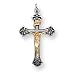 Sterling Silver Crucifix Pendant with 20 Inch Sterling Silver Chain