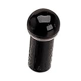 12mm Dia Plastic Knob - Black