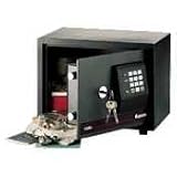 Electronic Safe, 13-1/2'x7-1/16'x9-5/8' Inside, Black, Sold as 1 each