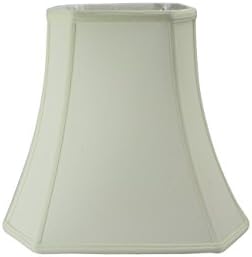 Cut Corner Square Bell Shaped Lampshade, Eggshell | 16 Inch by UpgradeLAMPS