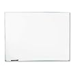 UNVSL Dry-Erase Board, Melamine, 48 x 36, White, Satin-Finished Aluminum Frame