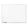 UNVSL Dry-Erase Board, Melamine, 48 x 36, White, Satin-Finished Aluminum Frame