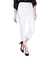 Cotton Rich Stretch Cropped Trousers