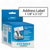 Address Label, LabelWriter Printers, 3-1/2x1-1/8, White, 260/Box DYM30251
