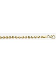4mm Bead Chain - Gold Bead Necklace 18"