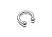 316L Surgical Steel Circular Barbell Horseshoe 6g