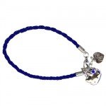 Bracelet tressé Victoria Couture Hello Kitty Bleu