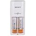 Value Cycle Energy Power Charger with 2 Aa Green Batteries