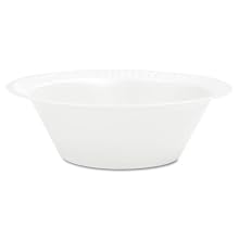 Dart 12BWWC 10 - 12-Ounce Concorde White Non-Laminated Foam Bowl 125-Pack (Case of 8)