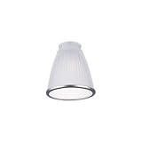 IMAGE OF Monte Carlo G890 2-1/4-Inch Neck Glass Shade with Brushed Pewter Rim, Frosted