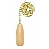 Westinghouse 77087 - Pull Chain with Natural Wood Handle