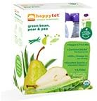 Happy Family Brands Happy Tots Green Bean, Pear &amp; Pea Organic Superfoods for Kids Stage 4 4 (4 oz.) pouches 4.22 oz. (a)