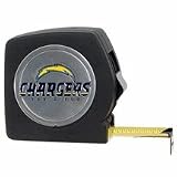 San Diego Chargers 25-Inch Black Tape Measure