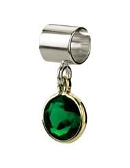Kera Sterling Silver 14K Gold May Birthstone Bead