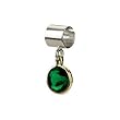 Kera Sterling Silver 14K Gold May Birthstone Bead