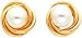 14K Gold Cultured Pearl Love Knot Earrings Jewelry